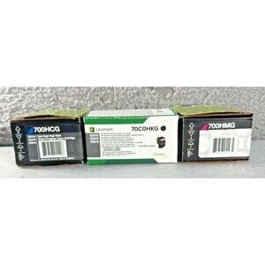 LEXMARK 700HMG, 70C0HKG Toners SET 3 GENUINE SEALED